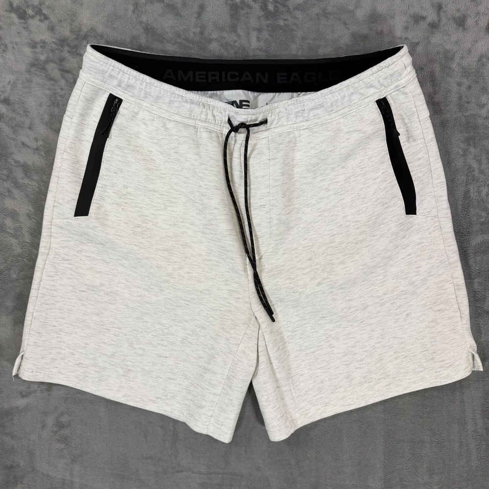 American Eagle 24/7 Sweat Shorts Men's Size L White Shorts NEW